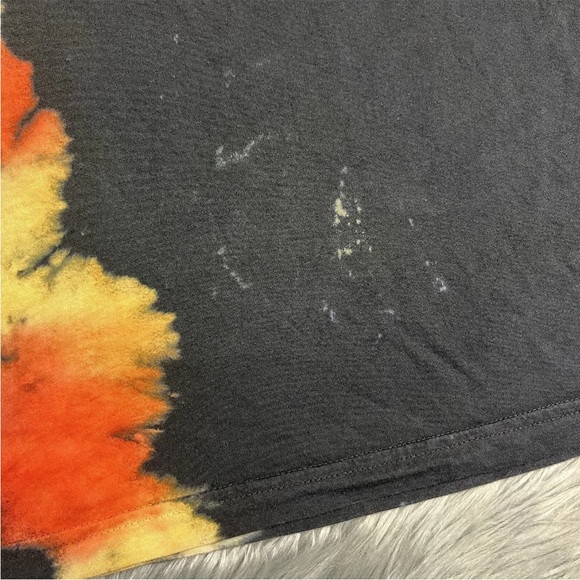 Jeffree Star Cosmetics Black Orange Tie Dye Logo T Shirt Size Small - Picture 13 of 13